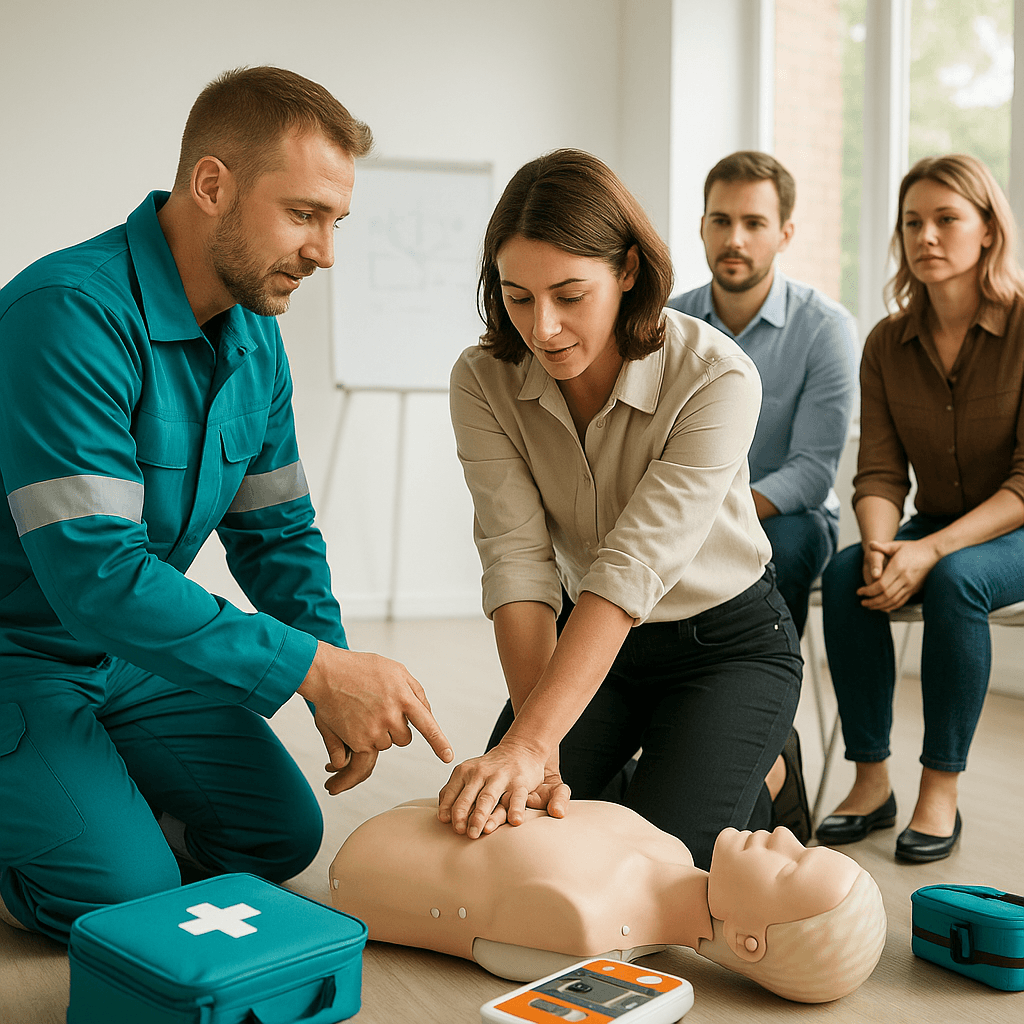 Durchführung der Erste-Hilfe-Schulung im Unternehmen