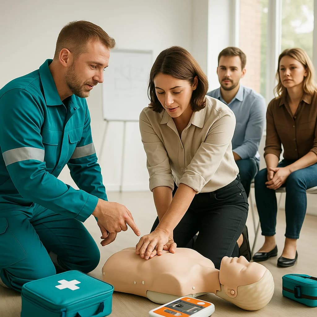Durchführung der Erste-Hilfe-Schulung im Unternehmen